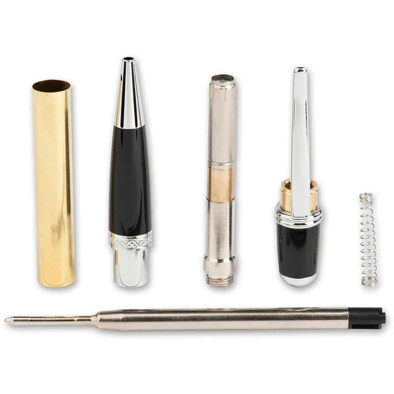 Veel gekozen - Axminster Woodturning Venetian Twist pen kit - chrome