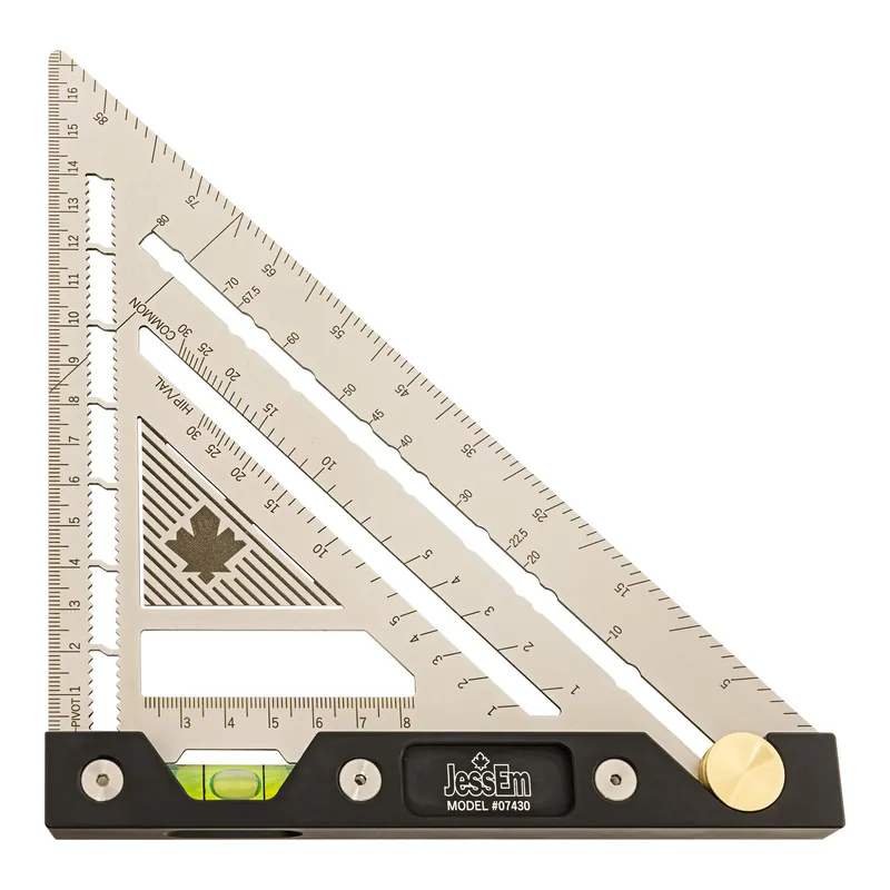 JessEm Hoek-Winkelhaak metrisch / Quick Angle Square Metric - Eenvoudig retourneren
