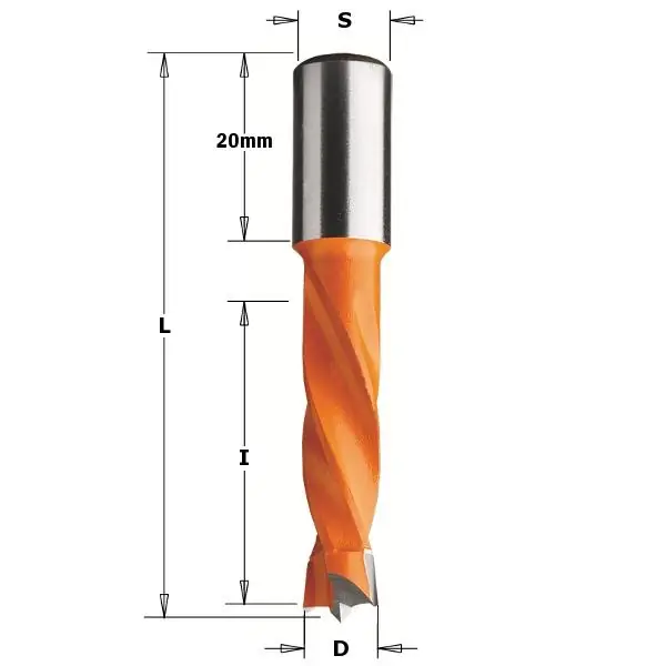 Nu kopen | CMT 308.095.12 Drevelboor HM 9,52mm, schacht 10x20 links