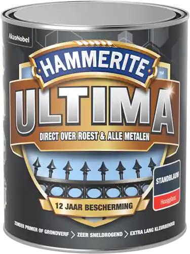 Hammerite Ultima Hoogglans ST Blauw 750ml - 5566468 | Veel gevraagd