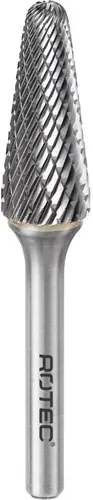 Goed beoordeeld | Rotec HM-Stiftfrees, model L - Z6 / Kruisvertand / ø12,7x32x77xø6mm - 4391301