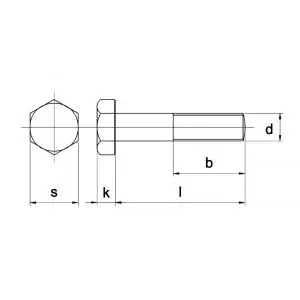 Kobout 4931A406040 zeskantbout DIN 931 RVS A4 M6x40 mm - Direct kopen