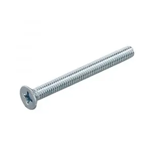 Hoenderdaal metaalschroef staal verzinkt VZ platkop PK Phillips PH 3 DIN 965 M6x70 mm 200 stuks 1602.01.50201 | Opruiming