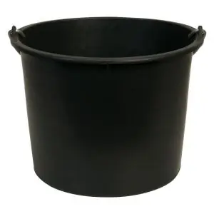 Dagdeal - Gripline-X bouwemmer versterkt 20 L zwart inside haakbeugel L-scala EMM00200-0401