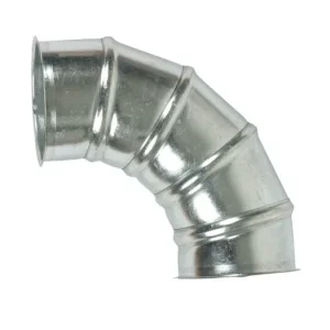 Aanbieding - Gegalvaniseerde 90° bochten met flensaansluiting van diameter 80 mm tot 300 mm Holzkraft