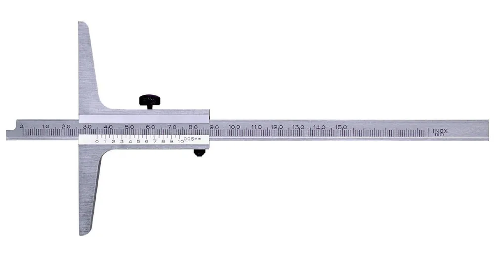 Dieptemeter in roestvrij staal mat verchroomd 1/20 mm DIN862 Limit - Zeer goed beoordeeld